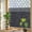 Gray Black, variant on Rainbow Window Privacy Film, Black Morocco Static Cling Window Film PVC, Grey Striped Middle Century Patterned No Glue UV Blocking Glass Covering, Removable Stained Glass Sticker 17.7''x39.3''