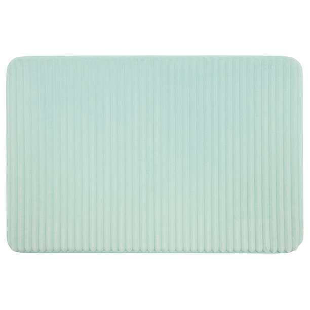 Mainstays Performance Quick Dry Memory Foam Bath Mat, Classic Mint, 17