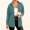 *Green, variant on ClodeEU Women's Fall Corduroy Jacket with Lapel ,Casual Loose Button Up Jacket with Pockets Wine,Womens Plus M