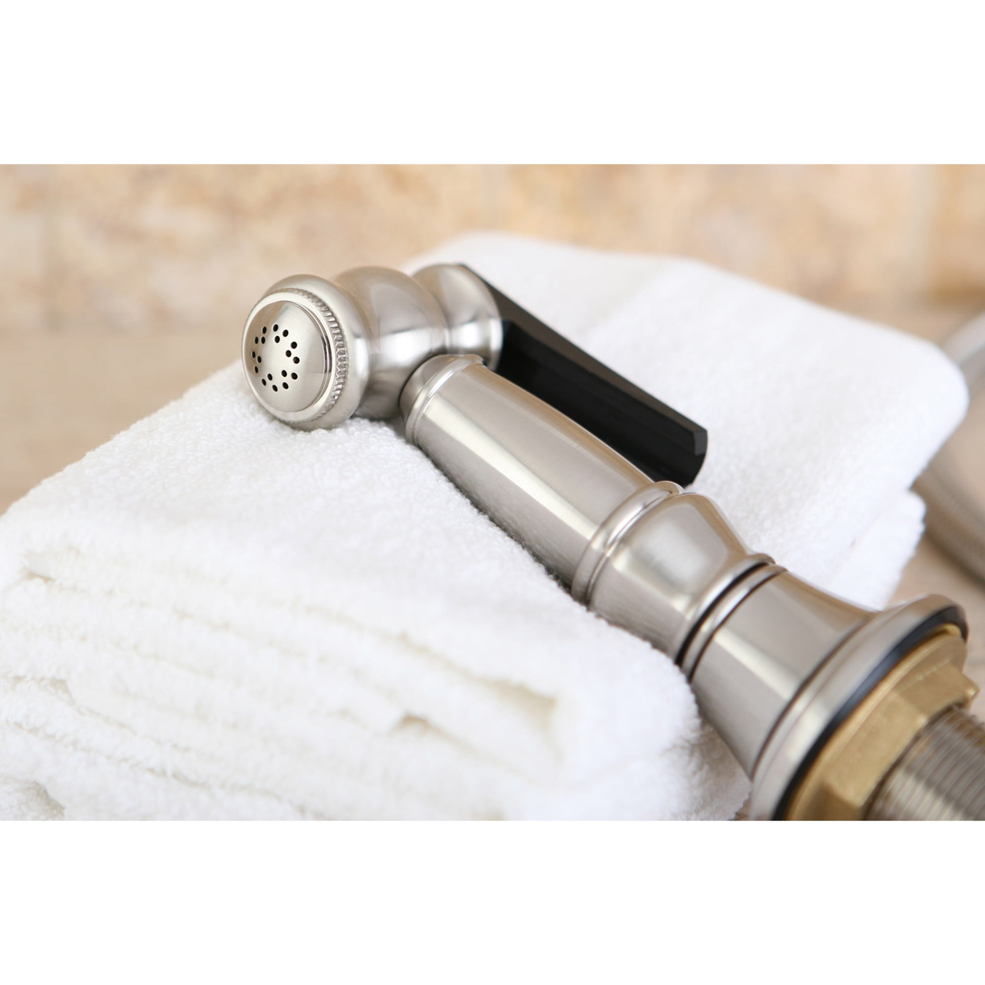 Kingston Brass KBSPR38 Brass Kitchen Faucet Side Sprayer in Brushed Nickel