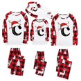 thumbnail image 6 of TGPMGRZ Family Christmas Pajamas Matching Sets Long Sleeve Festival Party Pj Sets Holiday Warm Sleepwear, 6 of 7