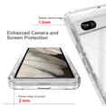 thumbnail image 6 of Feishell Gradient Clear Case for Google Pixel 7a (6.1 inch),Dual Layer Hybrid 2-In-1 PC + TPU Transparent Anti-Scratch Shockproof Lightweight Slim Phone Case,Black, 6 of 6