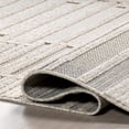 thumbnail image 5 of nuLOOM Ismene Modern High-Low Fringe Area Rug, 4' x 6', Ismene Ivory, 5 of 9