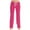 Hot Pink, variant on Nmnitkp Women's Pants High Waisted Casual Elastic Waist Drawstring Twill Pants Straight Leg Lightweight Cotton Trousers with Pockets Green,XL
