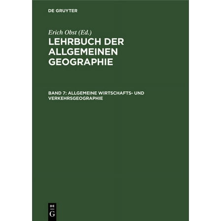 Allgemeine Wirtschafts- und Verkehrsgeographie, (Hardcover)