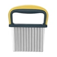 thumbnail image 2 of Naiovety Cortador de patatas Wavy Fry Maker Antideslizante Colgante Chopper Slicing Yellow Type2 NO2, 2 of 6