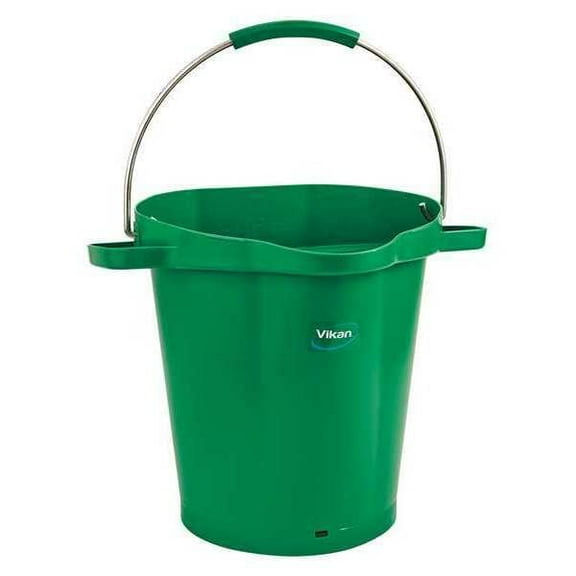 Vikan Hygienic Bucket,5 1/4 gal,Green 56922