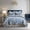 Gray, variant on BCOTTOND Reversible King Quilt Set (106x98in) with 2 Pillow Shams (20x36in) -Luxury Floral Bedspread - 100% Cotton All Season Bedding Set - Lightweight, Soft, Pre-Washed(Blue/Grey)
