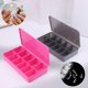 thumbnail image 3 of Caja de uñas falsa de tamaño 2 Punta de uñas Caja vacía caja de arte de uñas multicolor caja de contenedor caja de almacenamiento acrílico 11 rejillas herramienta, 3 of 8