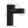 thumbnail image 2 of VALINK Glass Shelf Brackets Wall Mount Metal Adjustable L Shape Partition Bracket Clip Holder For Home, 2 of 7
