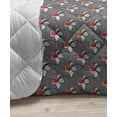 thumbnail image 3 of Grey and Blue Down Alternative Comforter, Retro Styled Abstract Overlapping Circles with Color Details, Microfiber Quilt for All Season, 5 Sizes, Grey Pale Blue Pale Grey, by Ambesonne, 3 of 3