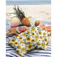 thumbnail image 3 of Pack of 2 Outdoor Pillow Covers, Sunflower White Waterproof Square Throw Pillowcase Cushion Decorative Pillow Covers for Couch Patio Tent, 20x20 in, 3 of 6