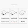 thumbnail image 4 of Zelic 2 In 1 Headphone Adapter For IPhone To 3.5mm AUX Audio + Charger Splitter For IPhone 13/12/11/XS/XR/X, 4 of 9