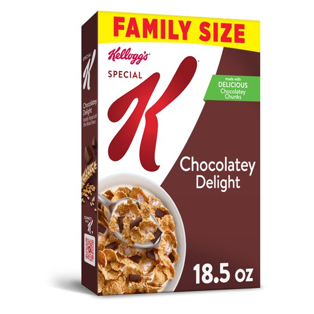 Kellogg's Special K Breakfast Cereal Chocolatey Delight Value Size 18.5