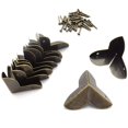 thumbnail image 1 of SDTC Tech - Paquete de 12 protectores de esquina para mini joyeros, cubierta protectora de borde de metal, color bronce, 1 of 4