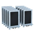 thumbnail image 2 of Merrick Lane Set of 10 Wall Mount or Tabletop Magnetic Chalkboards with Folding Metal Legs in Rustic Blue, 9.5" x 14", 2 of 13