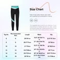 thumbnail image 6 of Xnihocha Kids Girls Ice Skating Training Pants Color Block Skinny Gymnastic Yoga Workout Legging Blue Green 14, 6 of 6