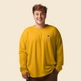 thumbnail image 3 of Dalix Astronaut Embroidered Cotton Classic Fit Long Sleeve Crewneck Tee Shirt Mens in Gold 3XL XXX-Large, 3 of 5
