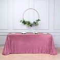 thumbnail image 4 of BalsaCircle 90" x 132" Sequin Rectangular Tablecloth - Pink, 4 of 9