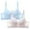 Light Blue, variant on Minimizer Bra for Women - 2 Pack Lace Bra Womans Full Coverage Everyday Bras Unlined Underwire Bra for Heavy Breast
