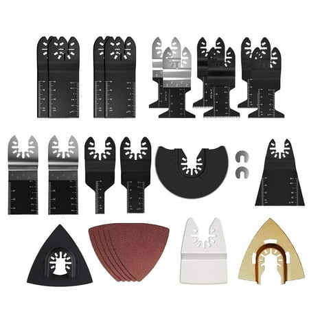 

26pcs Oscillating Saw Blades Universal Oscillating Multifunctional Tool Blades Kit With Clear Scales