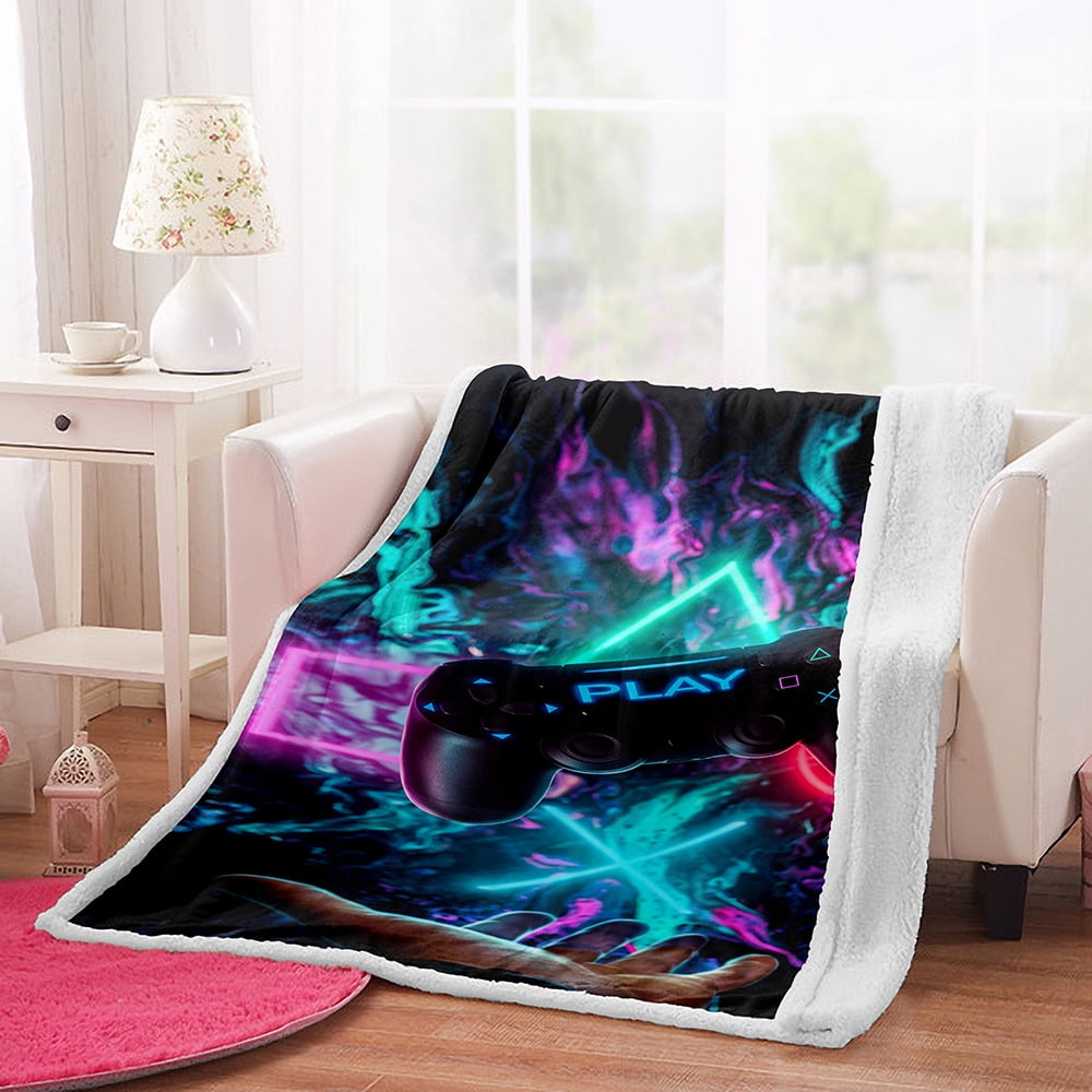 Video Game Throw Blankets for Boys Men Gaming Blanket Gamer Blanket