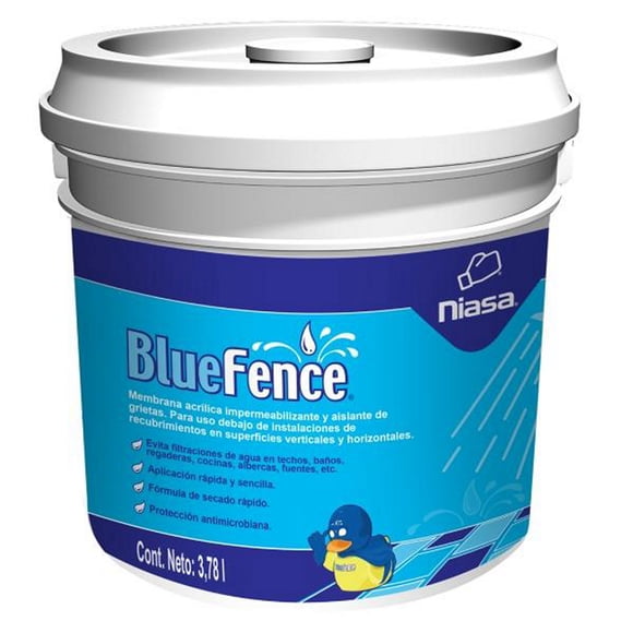 impermeabilizante aislante de grietas azul 3.78 l