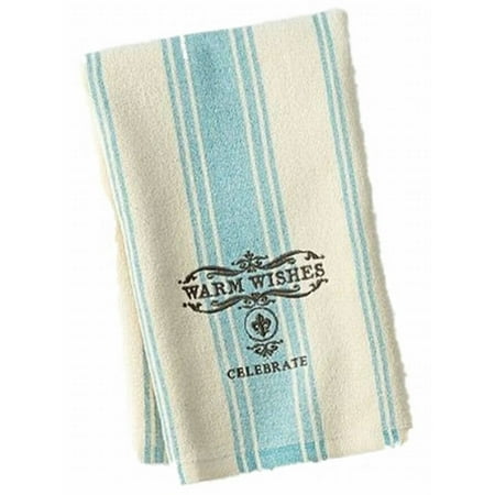 St Nicholas Square Holiday Kitchen Towel Set Blue Stripe Warm Wishes St Nicholas Square Holiday Kitchen Towel Set Blue Stripe Warm Wishes 2 Towels