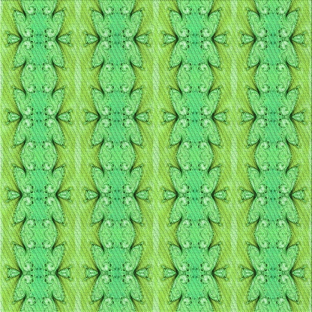 Ahgly Company Machine Washable Indoor Square Transitional Emerald Green Area Rugs, 5' Square