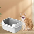 thumbnail image 6 of YWMJZEU Cat Litter Box Litter Box with Frame Splashproof Removable Pet Supplies Portable Gray M 38x29x18.5cm, 6 of 9
