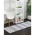 thumbnail image 5 of Rugs.com Sabrina Soto Casa Collection Rug – 8 Ft Runner Navy Blue High Rug Perfect For Hallways, Entryways, 5 of 5
