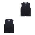 thumbnail image 4 of Baohd Versatile And Durable Cotton Vests With Pockets For Men Comfortable To Wear Dark Blue 6XL 2Set, 4 of 6