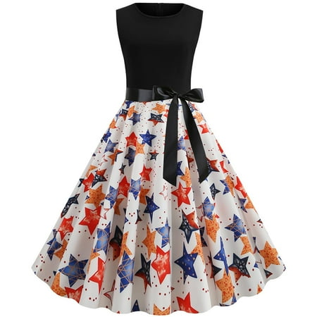 

Women Vintage Christmas Party Dress 1950s Retro Cocktail Swing Dresses Slim Fit Tea Dress Sexy High Waist A-Line Dress
