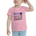 thumbnail image 3 of My Hero Wears A Badge I Call Him Daddy Cute Toddler T-Shirts for Boys Girls (Pink, Youth M), 3 of 5