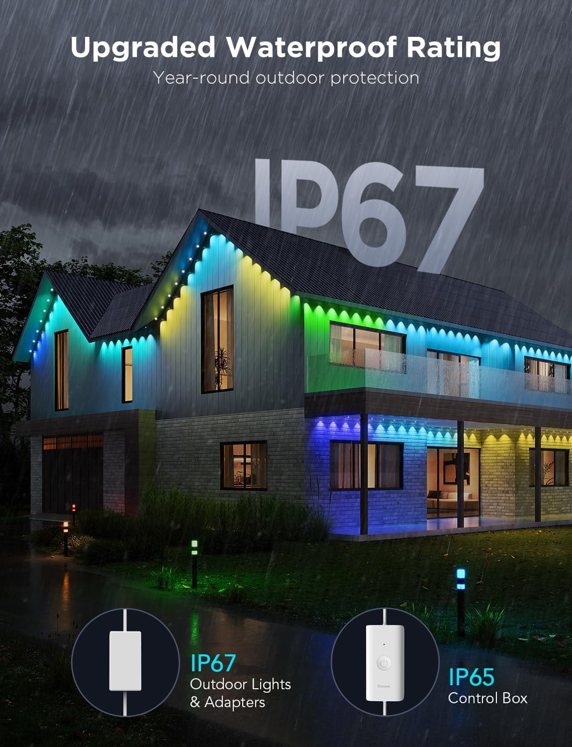 Govee 100ft White Permanent Outdoor Lights Pro