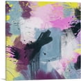 thumbnail image 1 of ARTCANVAS Pink Yellow Teal Purple Modern Square Canvas Art Print - Size: 12" x 12" (1.50" Deep), 1 of 9