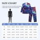 thumbnail image 4 of Balery Starry Sky Turtle Pijama para Hombre de Dos Piezas con Manga Larga, Conjunto de Dormir y Descanso Suave con Bolsillos-Medium, 4 of 7