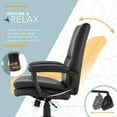 thumbnail image 6 of Click365 Classic Comfort Executive Office Chair Bonded Leather Black, 6 of 9