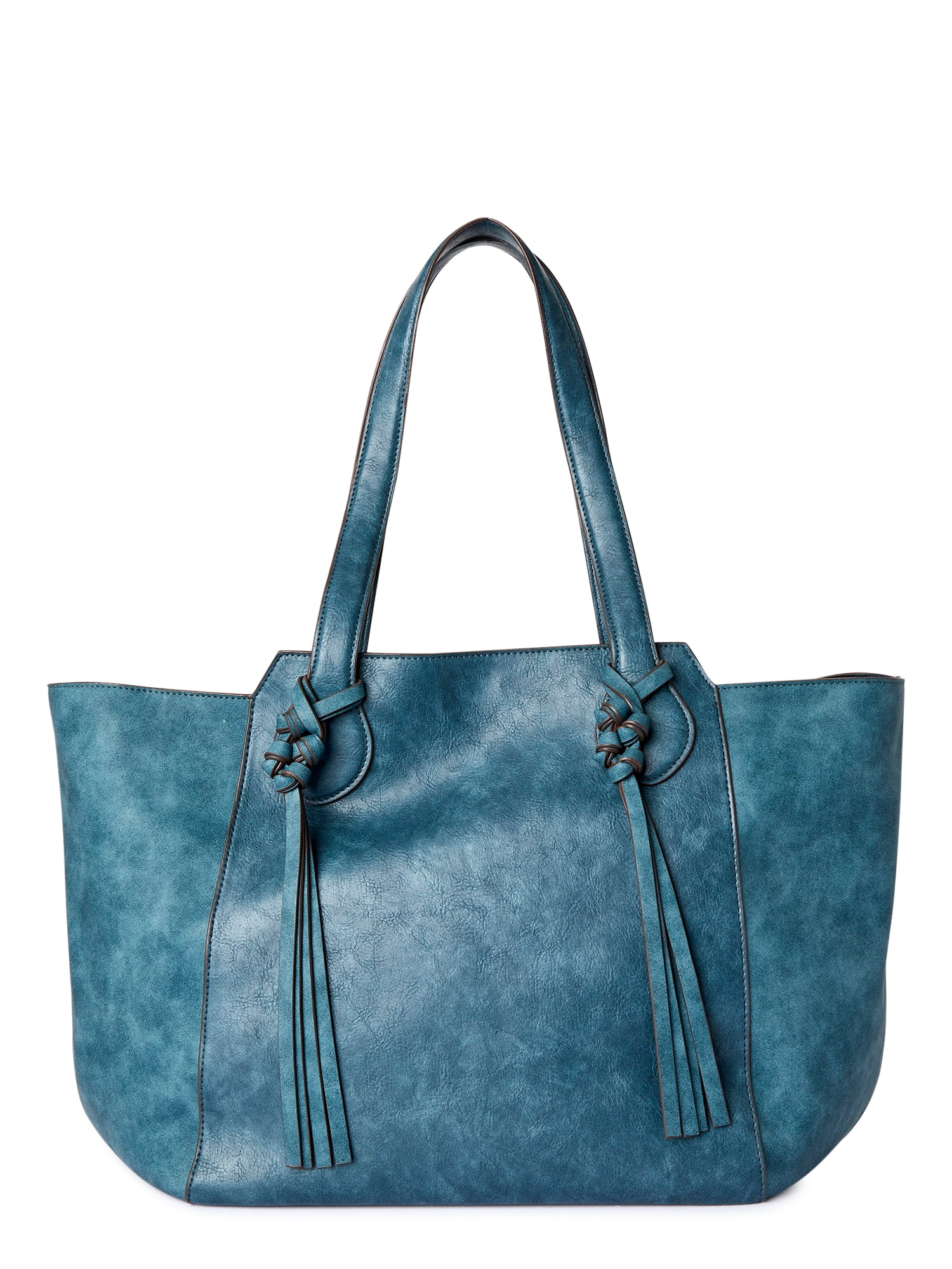 Time and Tru Women’s Dakota Tote Handbag Blue