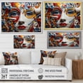 thumbnail image 4 of Designart "Transcendent Contrasts Opt Art painting I" Modern Floater Framed Wall Art Print, 4 of 7