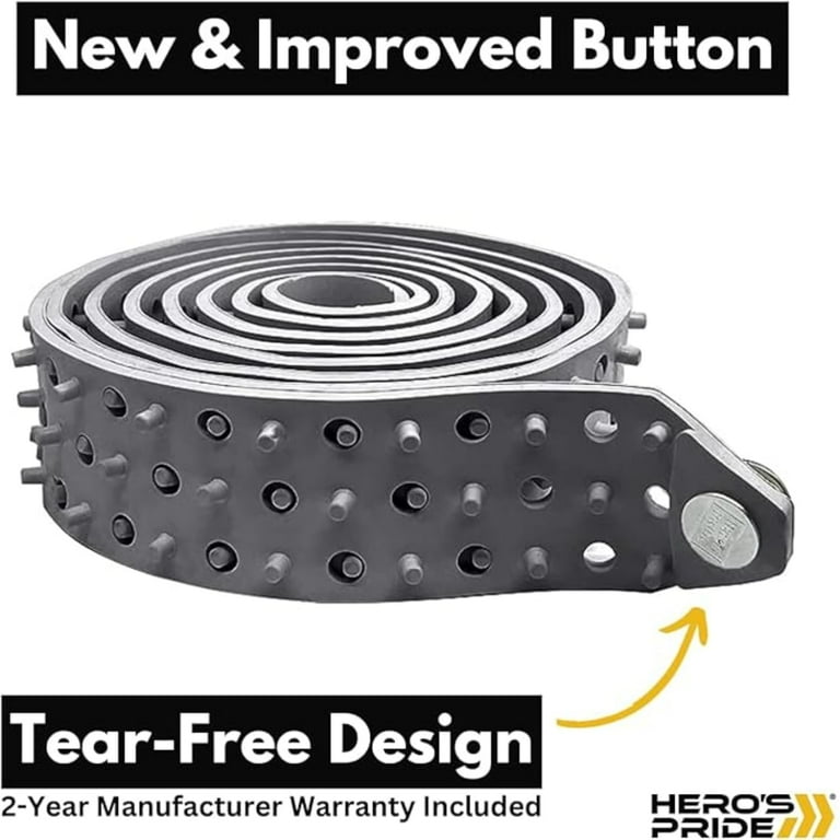 Hero's Pride Shirt Tailor Rubber Belt - Adjustable Shirt Stays for