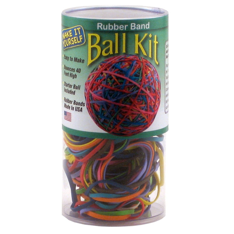 RUBBER BAND BALL KIT IN STORAGE TUBE