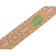 thumbnail image 1 of IBA Indianbeautifulart Yellow Mandala Kaleidoscope Velvet&nbsp;Trim&nbsp;Fabric Sewing Fabric Lace Dressmaking Printed Sewing Lace 9 Yards 4 Inches, 1 of 4