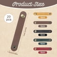 thumbnail image 2 of 20 PCS PU Leather Cord Organizer, Multicolor Leather Cable Ties Portable Snap Cable Strap Charging Cables Cords Organizer Reusable Cord Keepers Multipurpose Winder for Men Women (5 Colors), 2 of 7