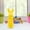 Yellow, variant on Easter Flocked Bunny Statue with Bow Outdoor Garden Decor Spring Holiday Decoration Cute Rabbit Figurine for Yard Patio Porch Easter Home Ornament
