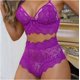 thumbnail image 1 of Conjunto de sujetador de encaje de talla grande para mujer, ropa interior sexy, chaleco sin espalda, conjunto de sujetador con tirantes sexy, 1 of 5