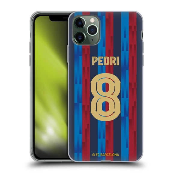 Head Case Designs Officially Licensed FC Barcelona 2022/23 Players Home Kit Pedri Soft Gel Case Compatible with Apple iPhone 11 Pro Max