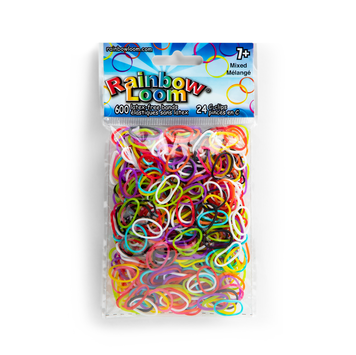 (2 pack) Rainbow Loom® Rubber Bands Solid Colors Mix