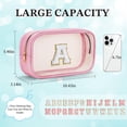 thumbnail image 4 of Bolsa de maquillaje transparente YOOLIFE Pink Preppy Travel Accessories, 4 of 7