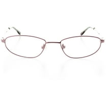 Womens Optical Eyewear - Oval Shape, Metal Full Rim, Lilac